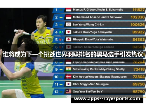 谁将成为下一个挑战世界羽联排名的黑马选手引发热议 谁将成为下一个挑战世界羽联排名的黑马选手引发热议